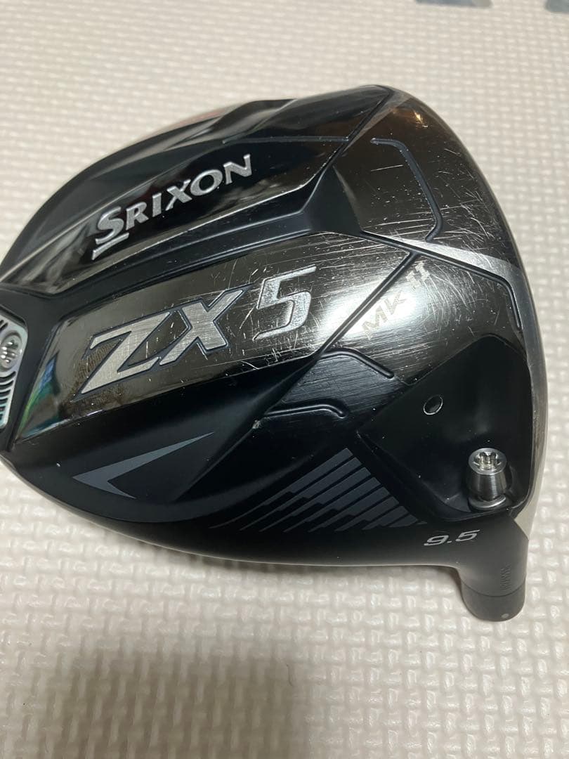 スリクソン　ZX5 MK2 9.5° ドライバー　ヘッドのみ　ヘッドカバー有り
