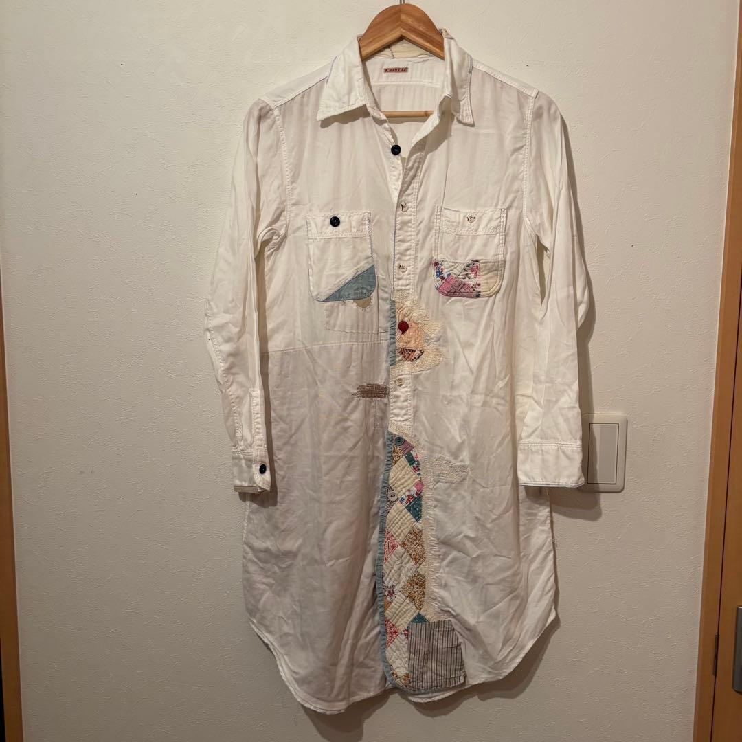 KAPITAL キャピタル パッチワークシャツワンピース XS カントリー