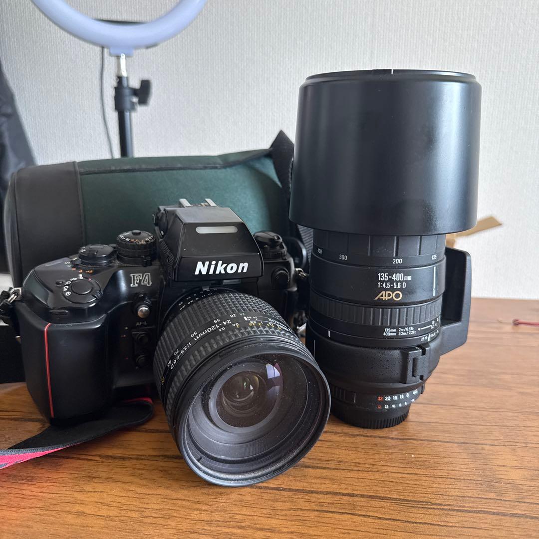 Nikon F4 一眼レフカメラ&sigma APO 135-400mm