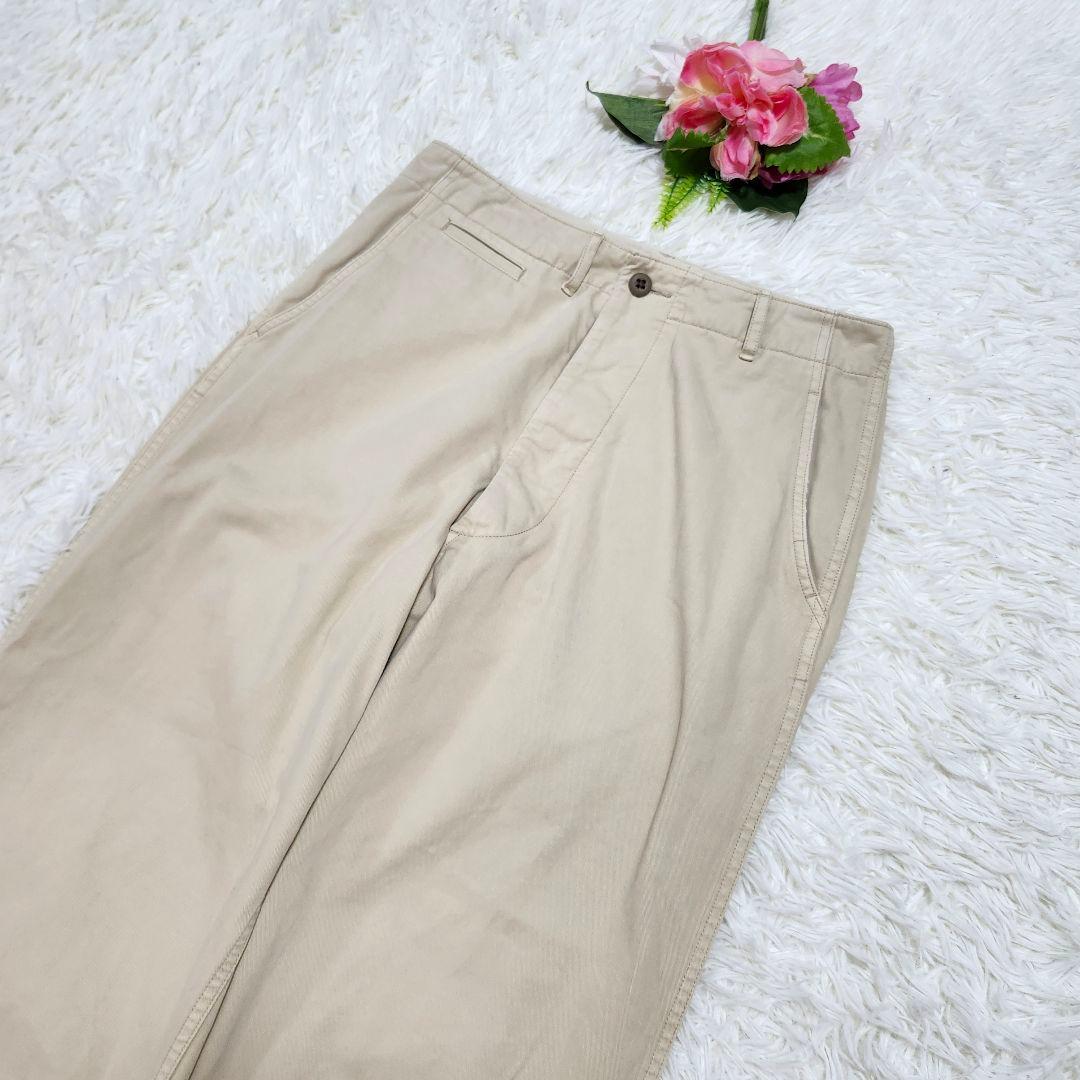 24SS☆初回分☆スピック&スパン　樋口かほりさんコラボ　チノワイドパンツ　40