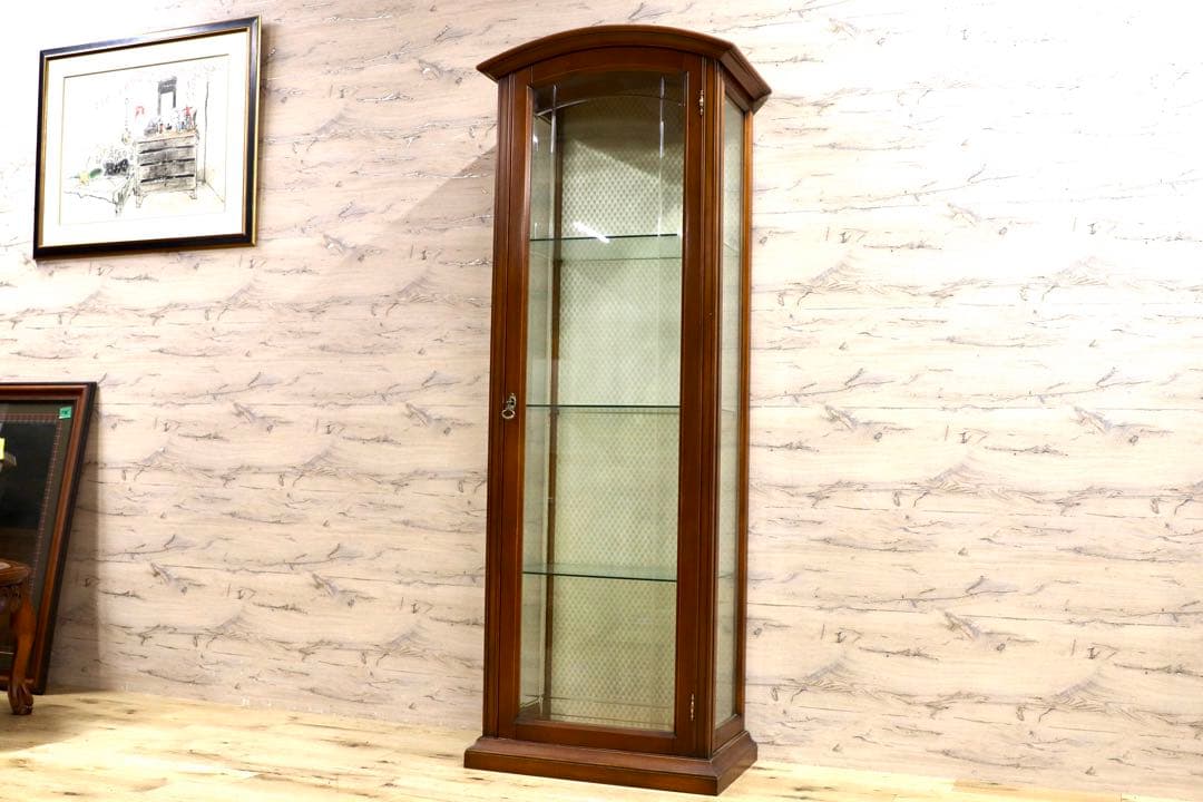 GMIS232○西洋 イタリア アンティーク 飾り棚 キャビネット リビング