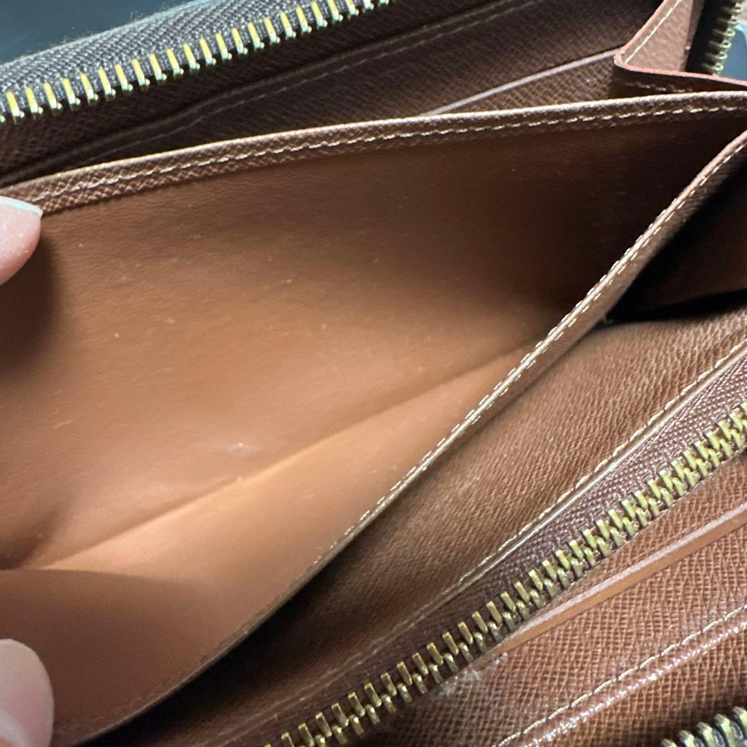 【訳あり】正規品 ルイヴィトン モノグラム 長財布 M60017 ファスナー不良