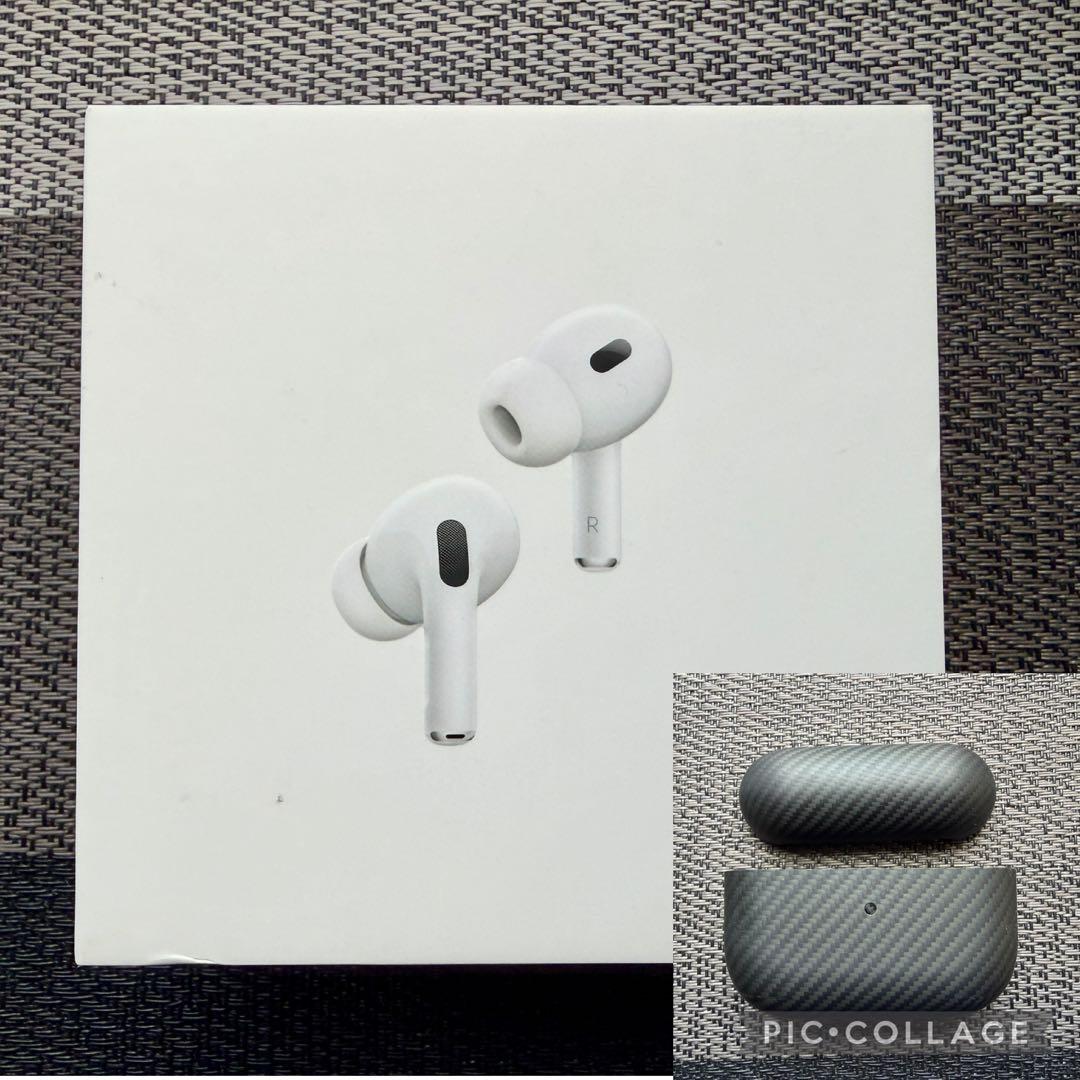 Apple AirPods Pro 2 アップル プロ カーボンケース付