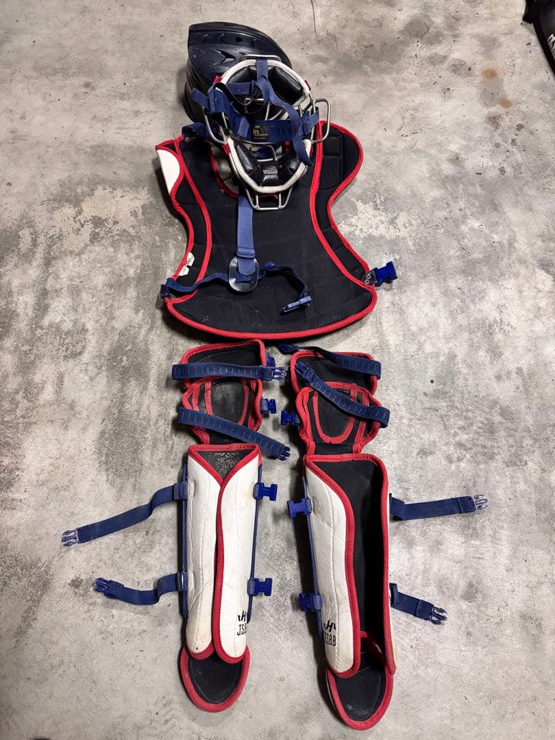 野球キャッチャー用プロテクター⭐︎ハタケヤマ⭐︎マスコットバットおまけ付き