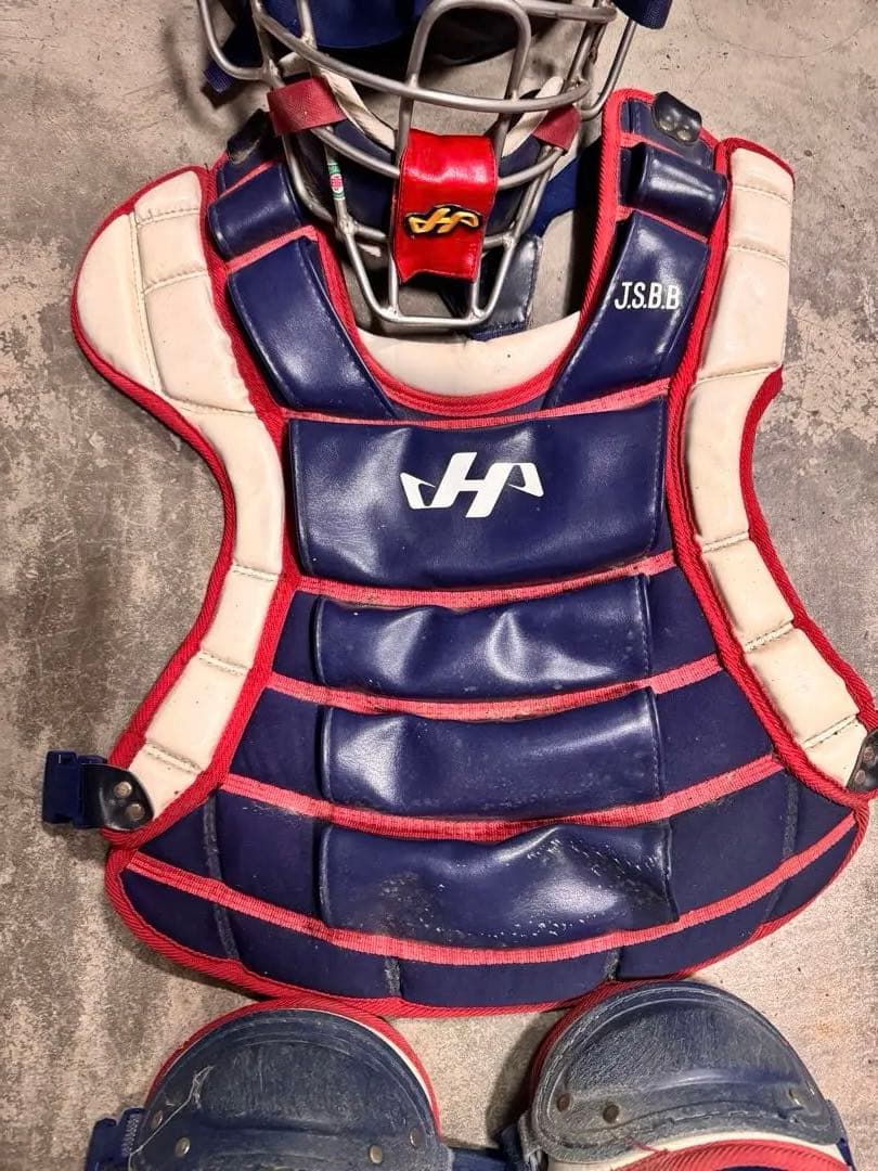 野球キャッチャー用プロテクター⭐︎ハタケヤマ⭐︎マスコットバットおまけ付き