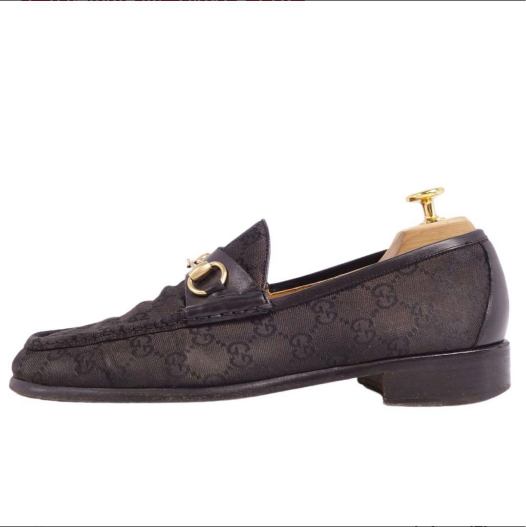 N*O様 GUCCI ローファー モカシン ホースビット GG柄 キャンバス