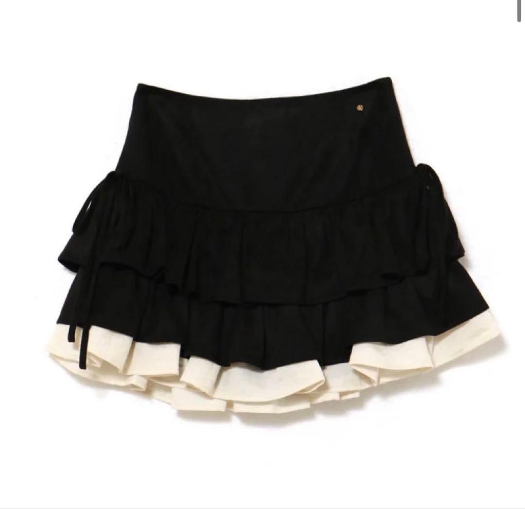 【Mサイズ】Mel gather skirt black andmary