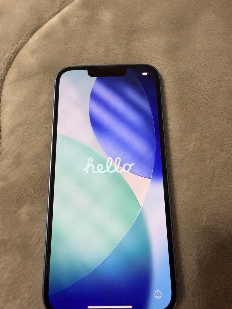 ふ*わ様 iPhone13 ブルー 充電コード イヤホン付き