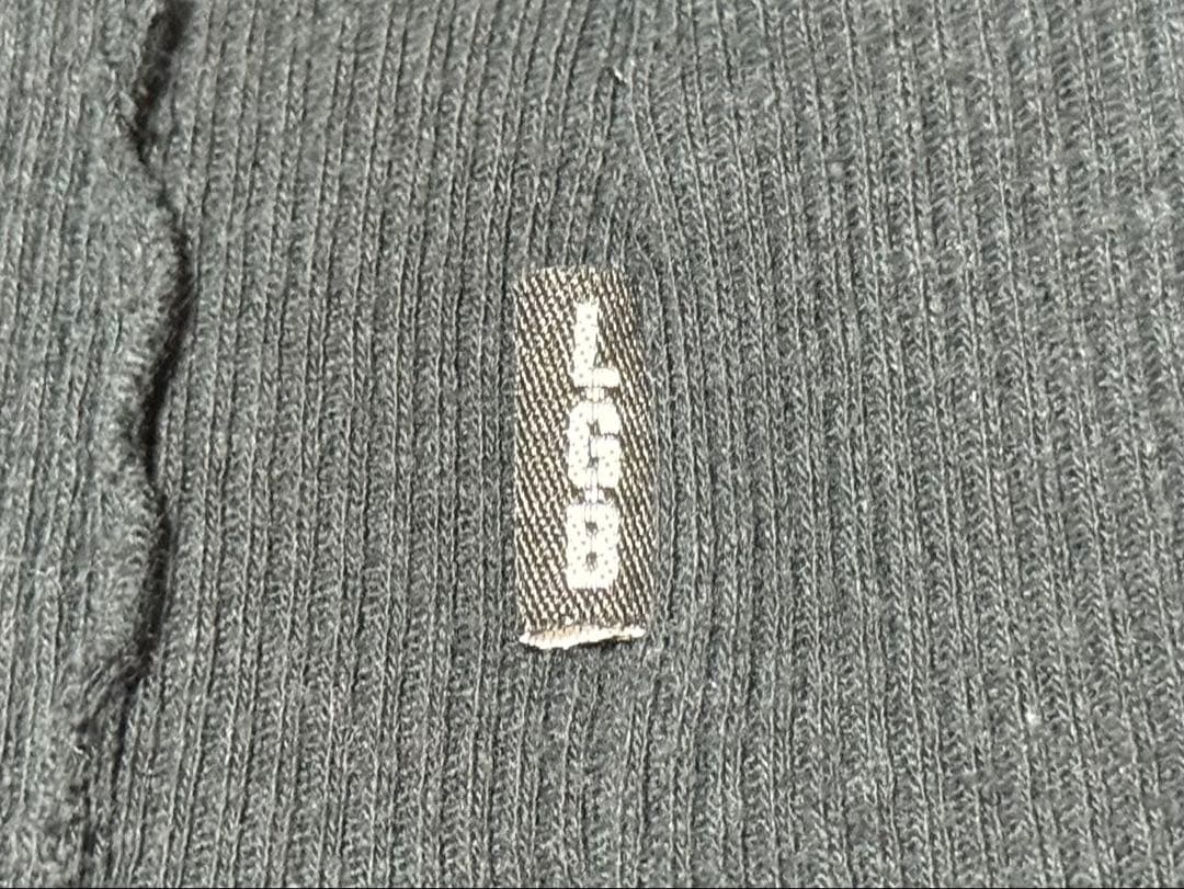 LGBフード付ブラックカーディガン 0 back cross cardigan