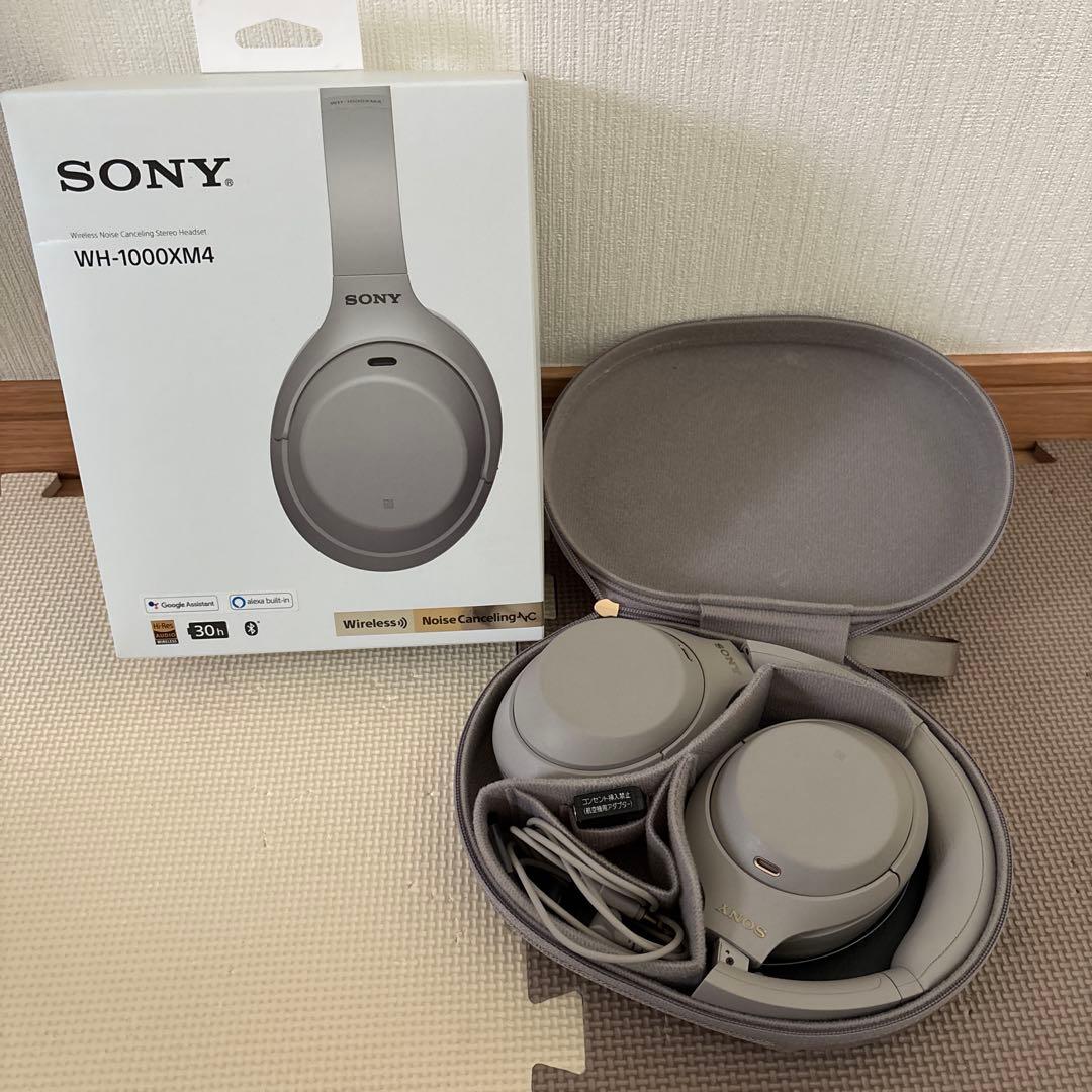 SONY WH-1000XM4 ワイヤレスヘッドフォン グレー