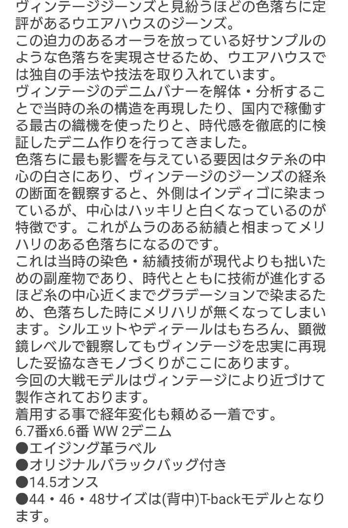 galleryさん専用！44　WAREHOUSE ダックディガ DD-S2001