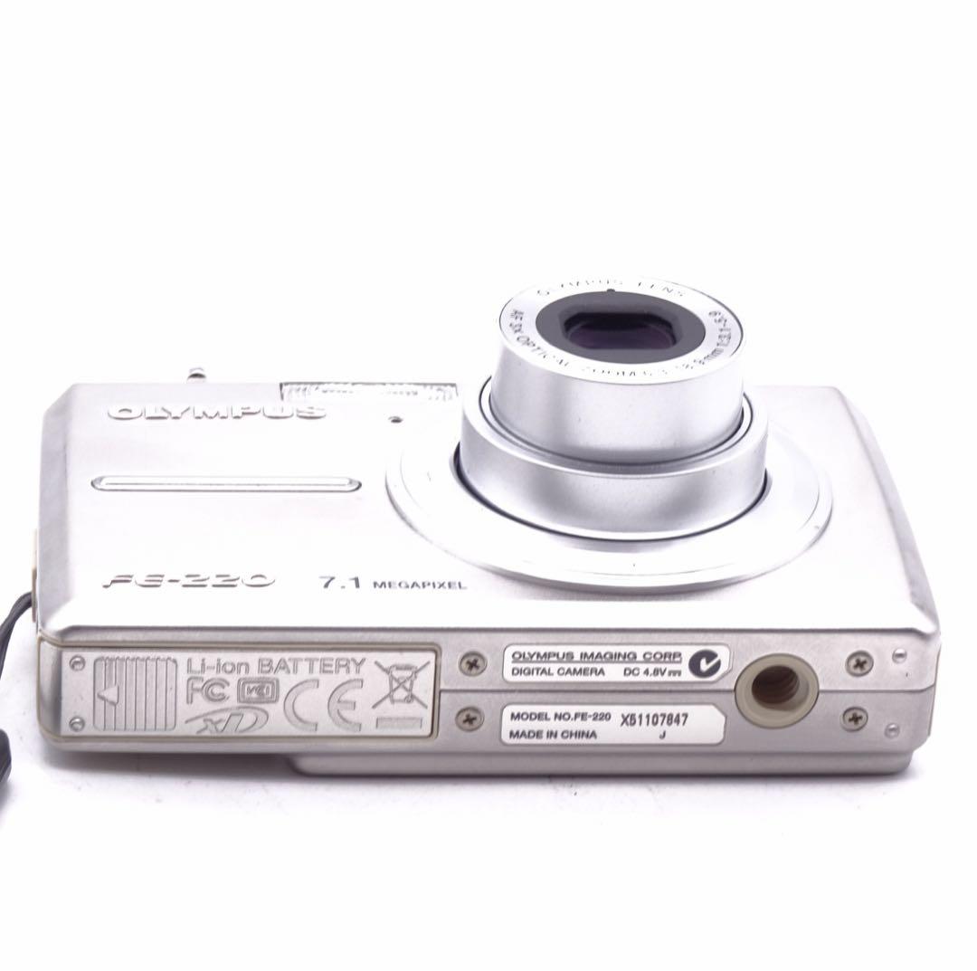 【動作確認済】 OLYMPUS FE-220 コンパクトデジタルカメラ レトロ