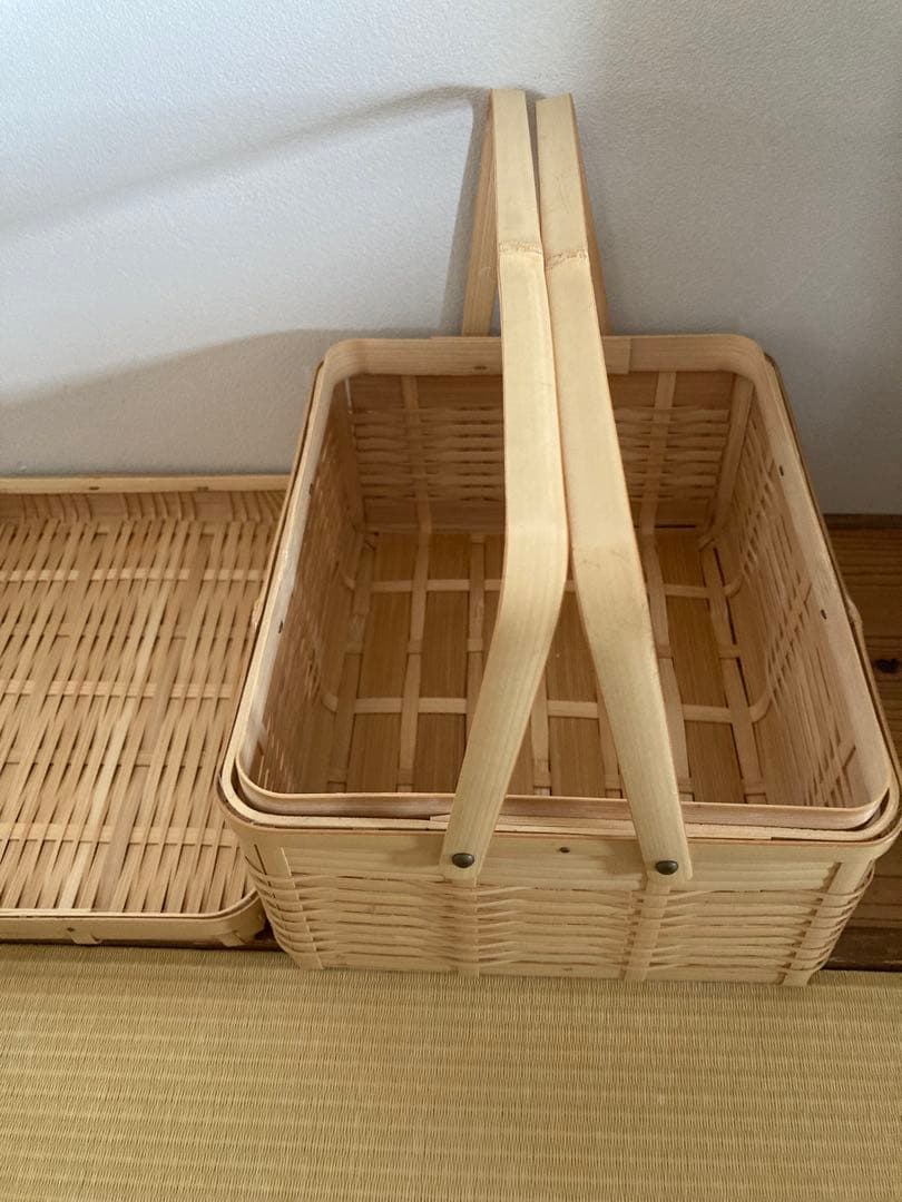国内産✴︎竹籠　バスケット　大分県別府市