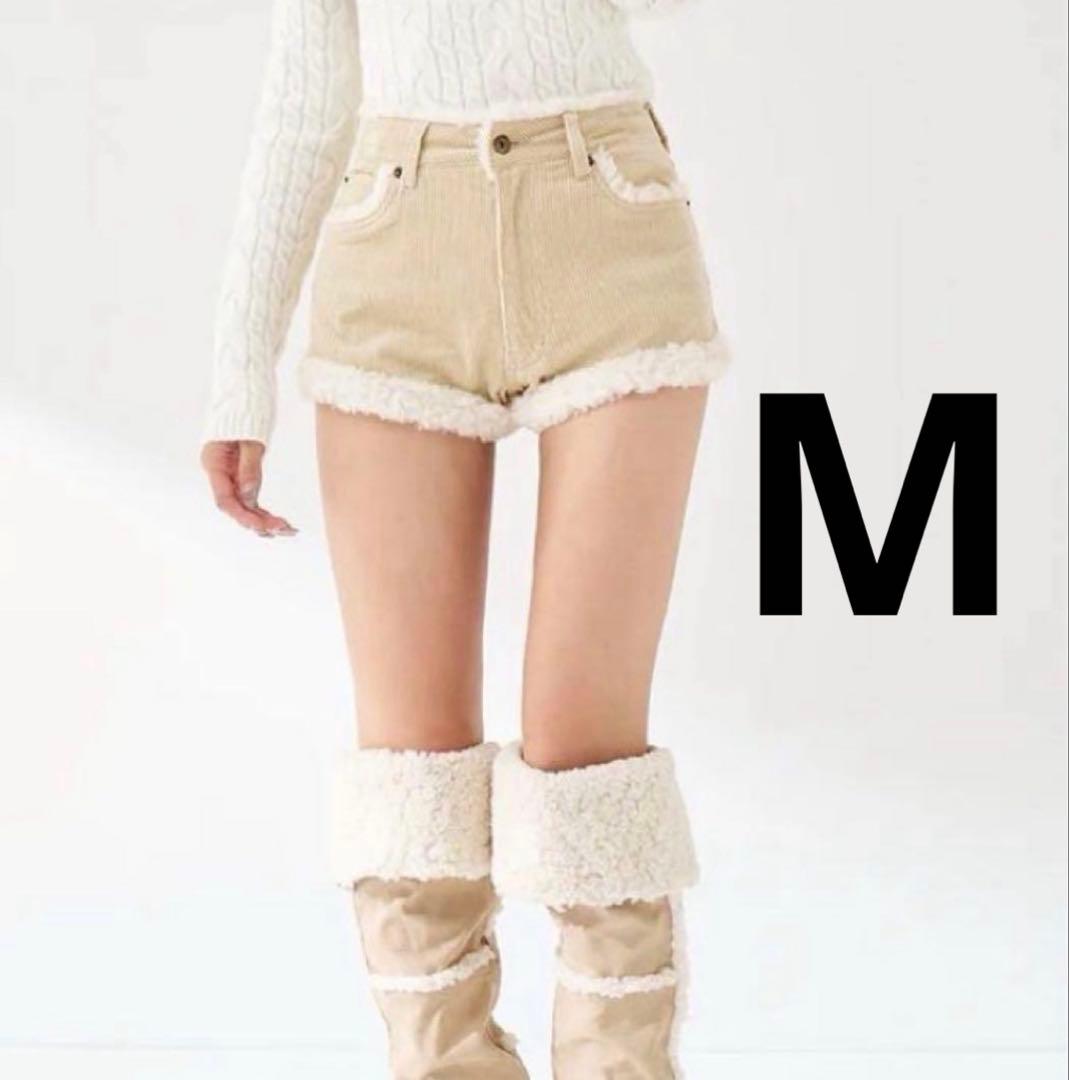 値下げ不可！ Darich ポイントボアコーデュロイショートパンツ IVO M