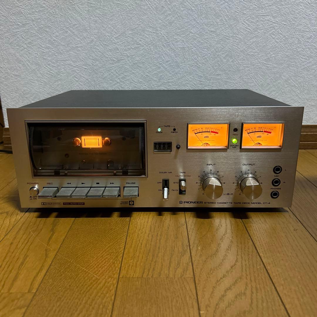 【現状販売】 Pioneer カセットデッキ CT-4
