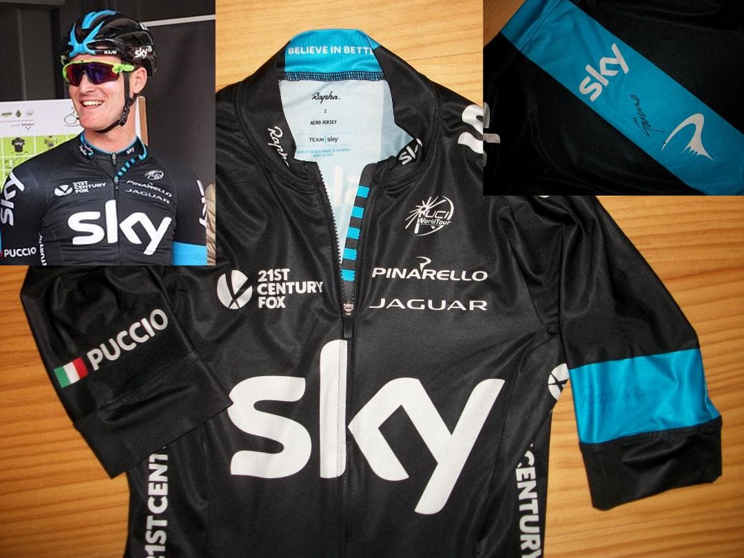 【超希少】Rapha Team Sky プッチョ選手支給品 エアロジャージ