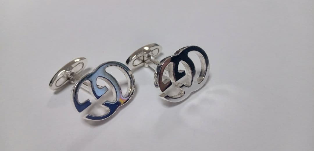 GUCCI グッチ インターロッキング カフス カフリンクス シルバー　GG