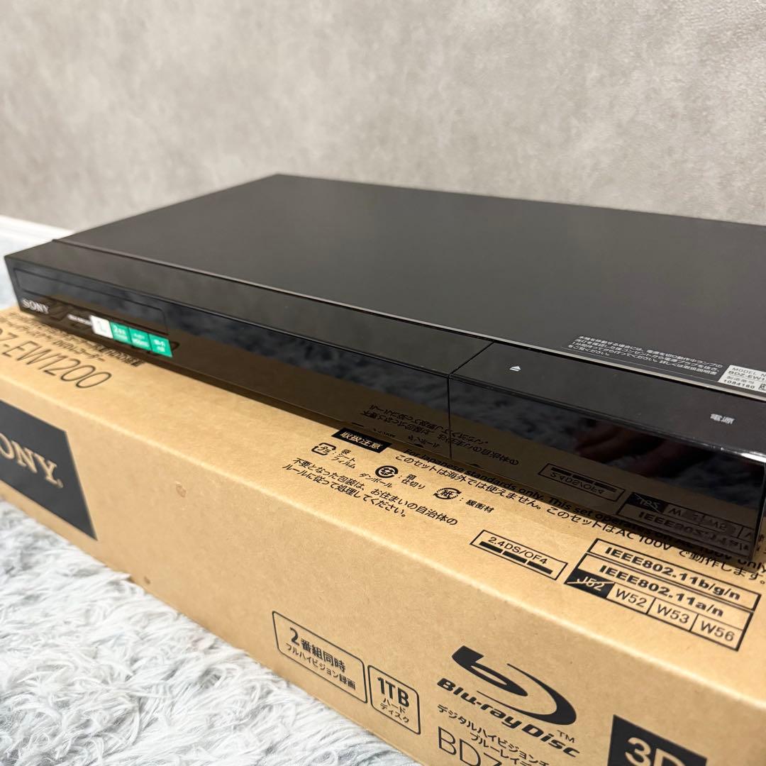 SONY BDZ-EW1200 1TB ブルーレイレコーダー　2番組同時録画