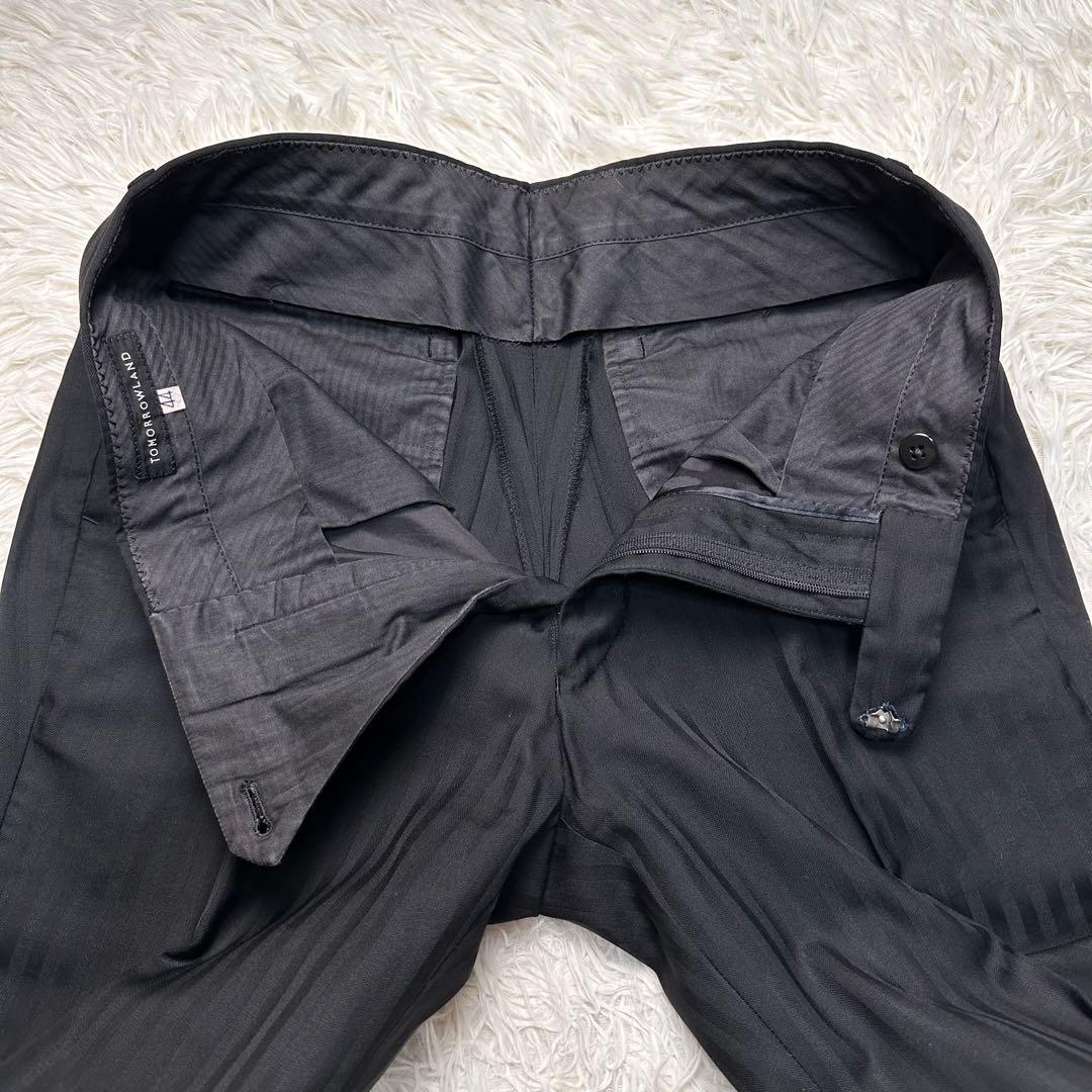 専用 未使用級 トゥモローランド シルク4割 光沢 ストライプ セットアップ44