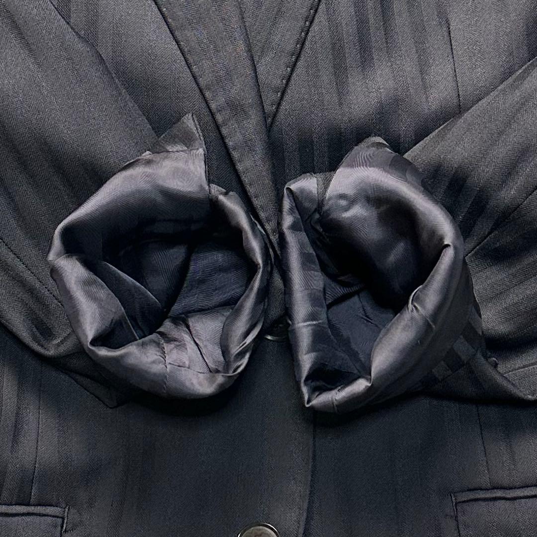 専用 未使用級 トゥモローランド シルク4割 光沢 ストライプ セットアップ44