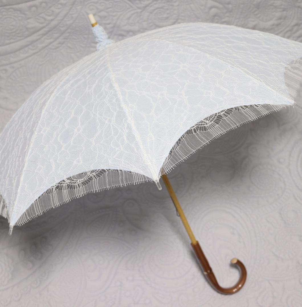新品【前原光栄商店】皇室御用達リバーレース二重張り高級長傘日傘