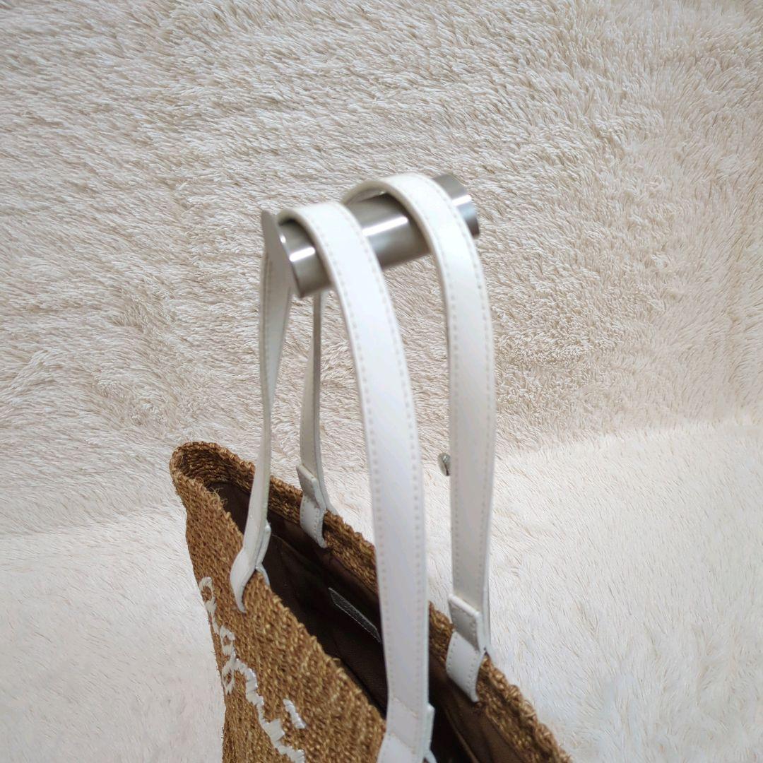 agne's b. アニエスベーボヤージュ　カゴバッグ トートバッグ　ロゴ刺繍