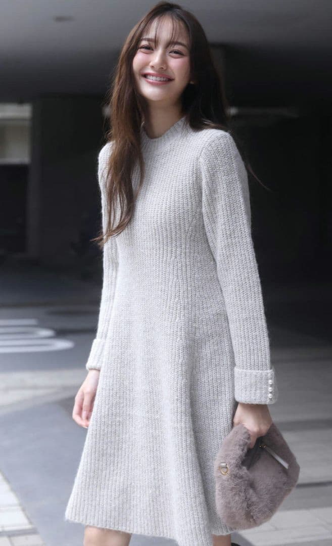 【新品】プロポーションボディドレッシング　ニットミニワンピース