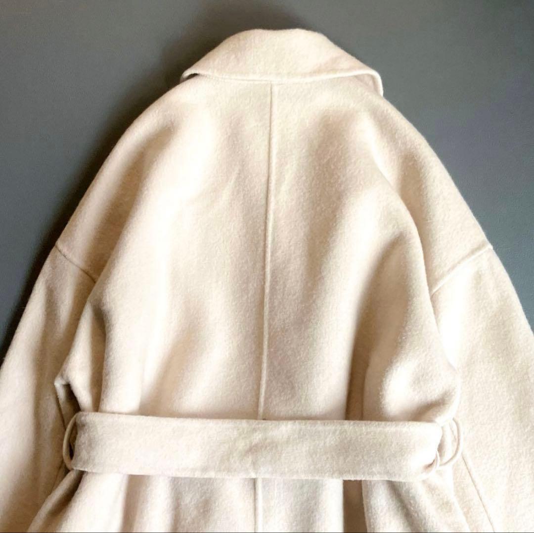 【売り切りSALE】ノークバイザライン ライトウールリバーロングコート ベージュ