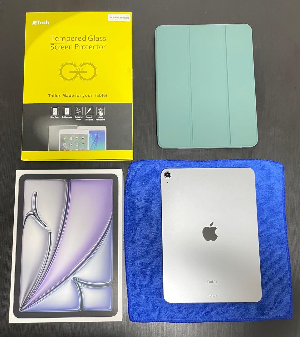 iPad Air 11インチ（M2） Wi-Fi 128GB フィルム・ケース付