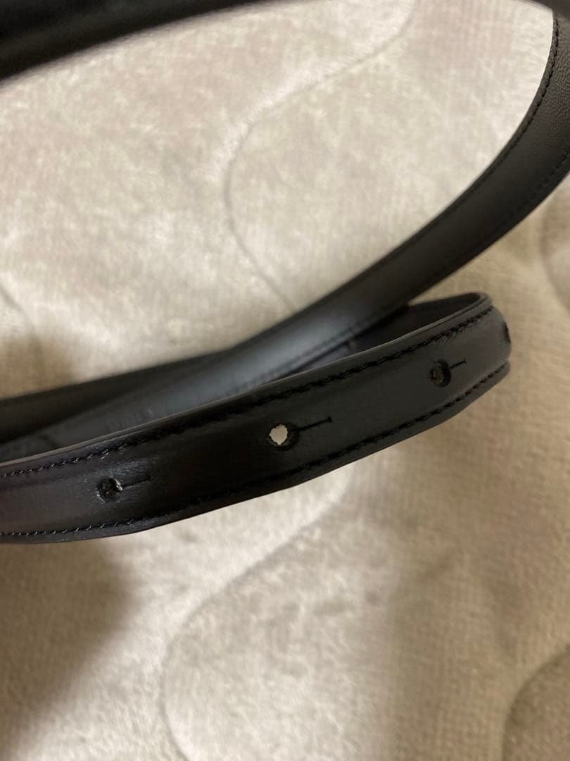 トゥデイフル スクエア プレート レザー ベルト