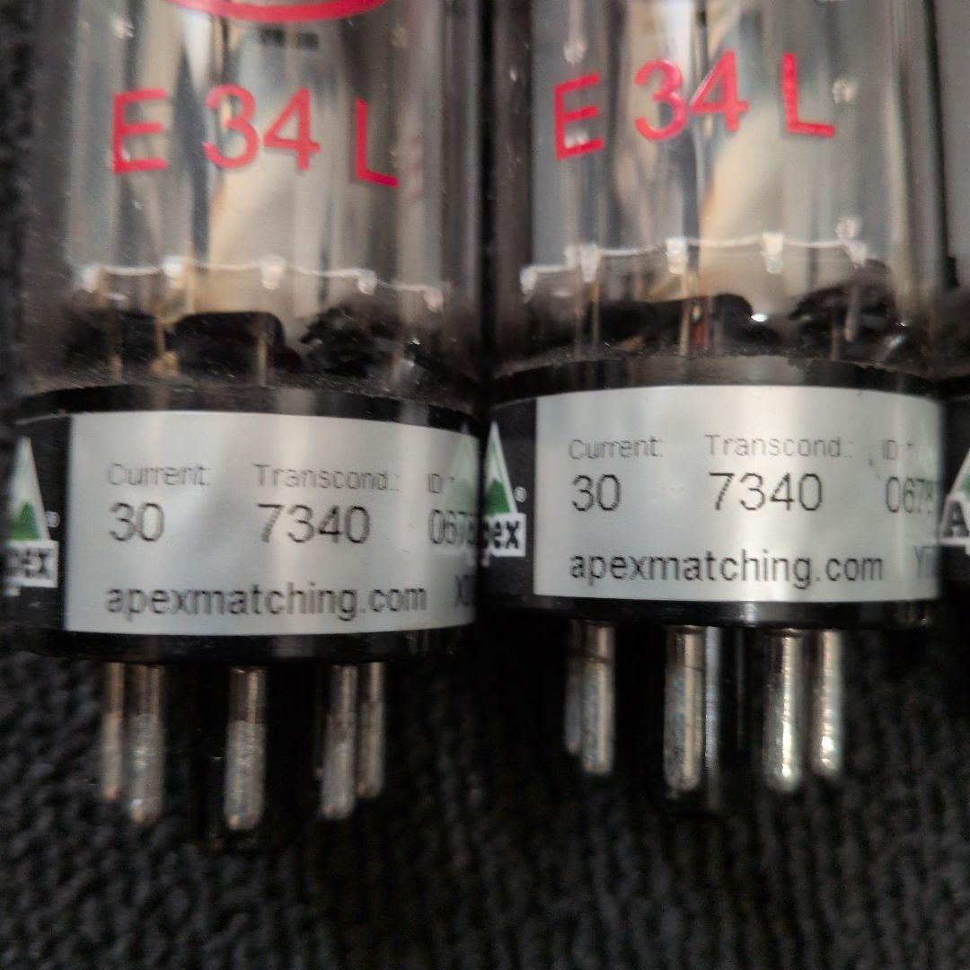 中古真空管 E34L 4本セット Apexマッチング