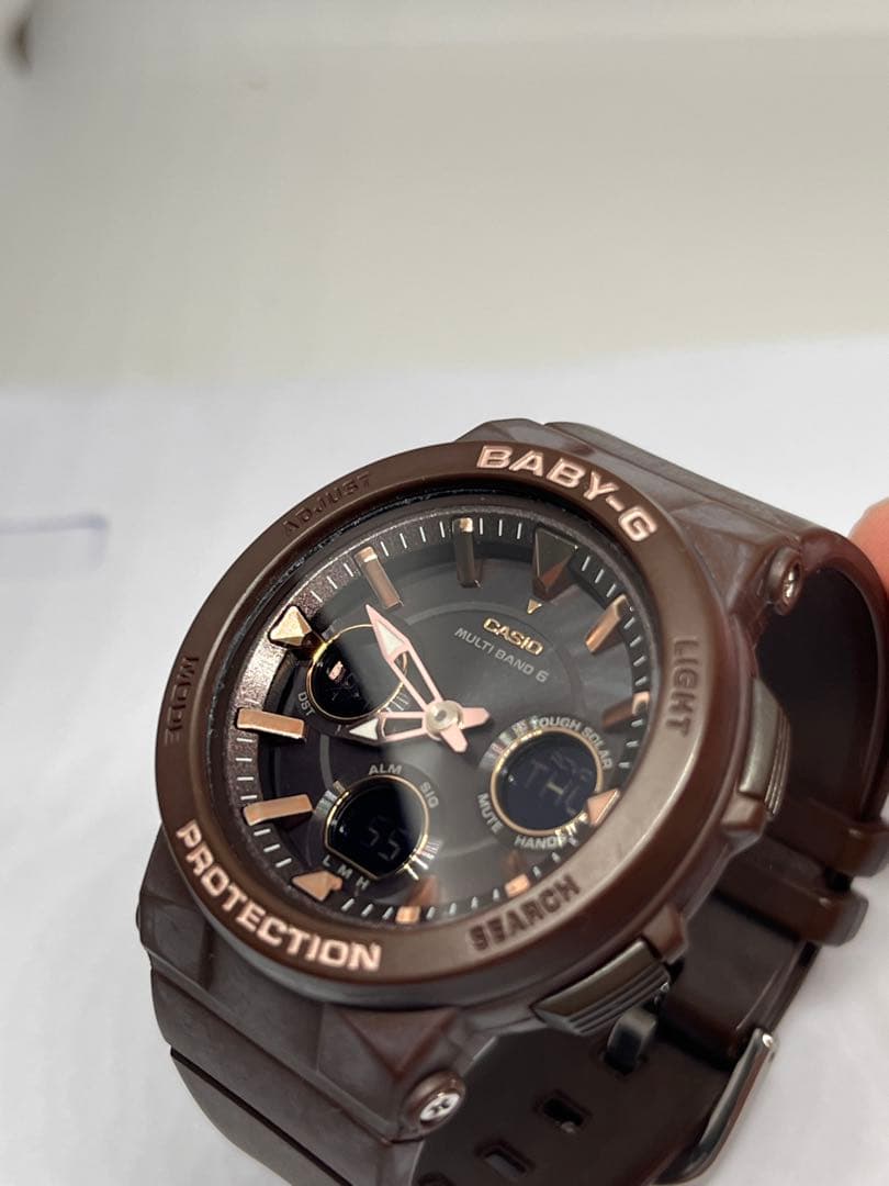 カシオ　ベビージー　電波ソーラー　アナデジ