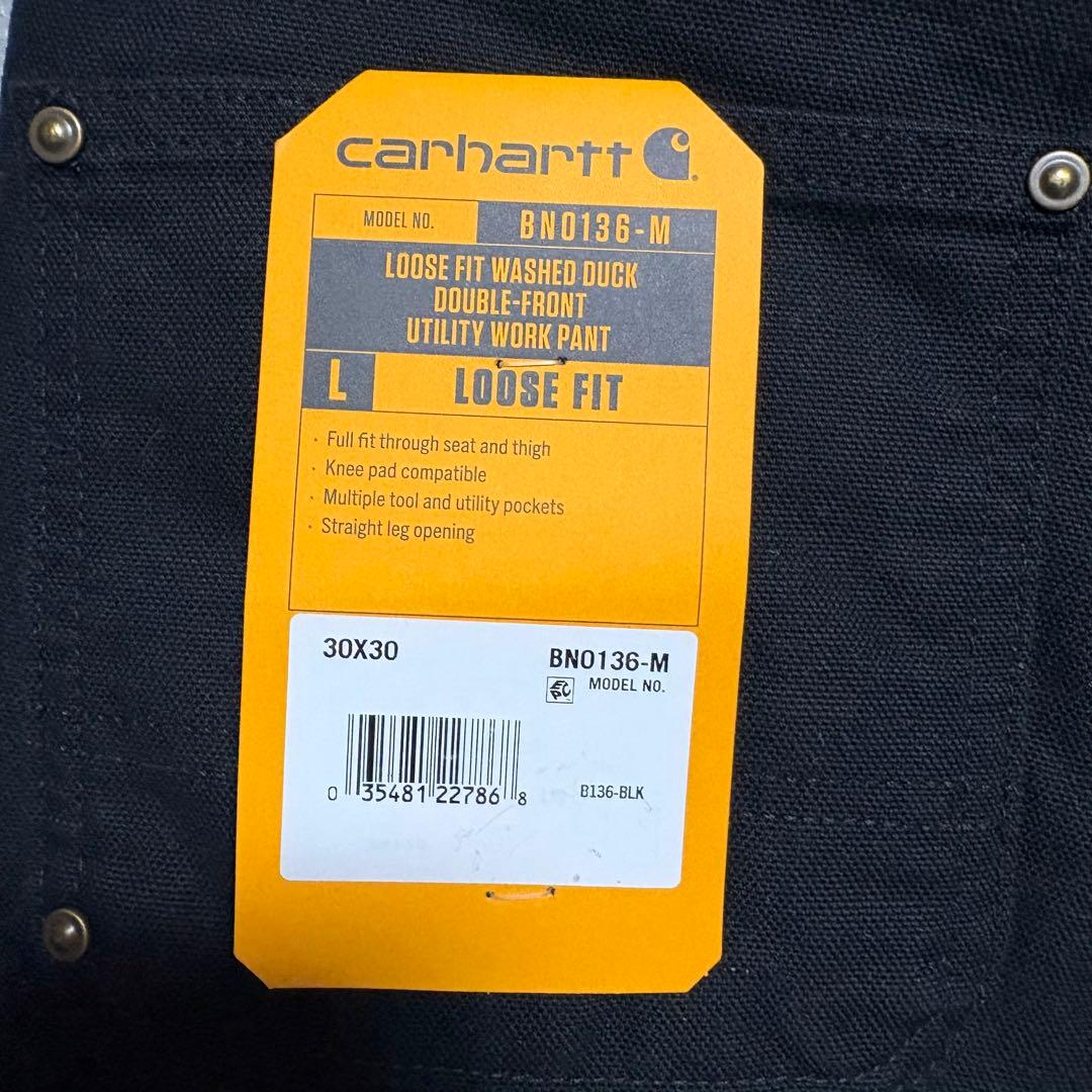 Carhartt カーハート ダブルニー ブラック USA製 W30L30