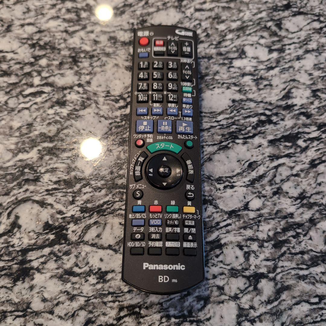 【美品】Panasonic ブルーレイレコーダー 1TB HDD リモコン付属