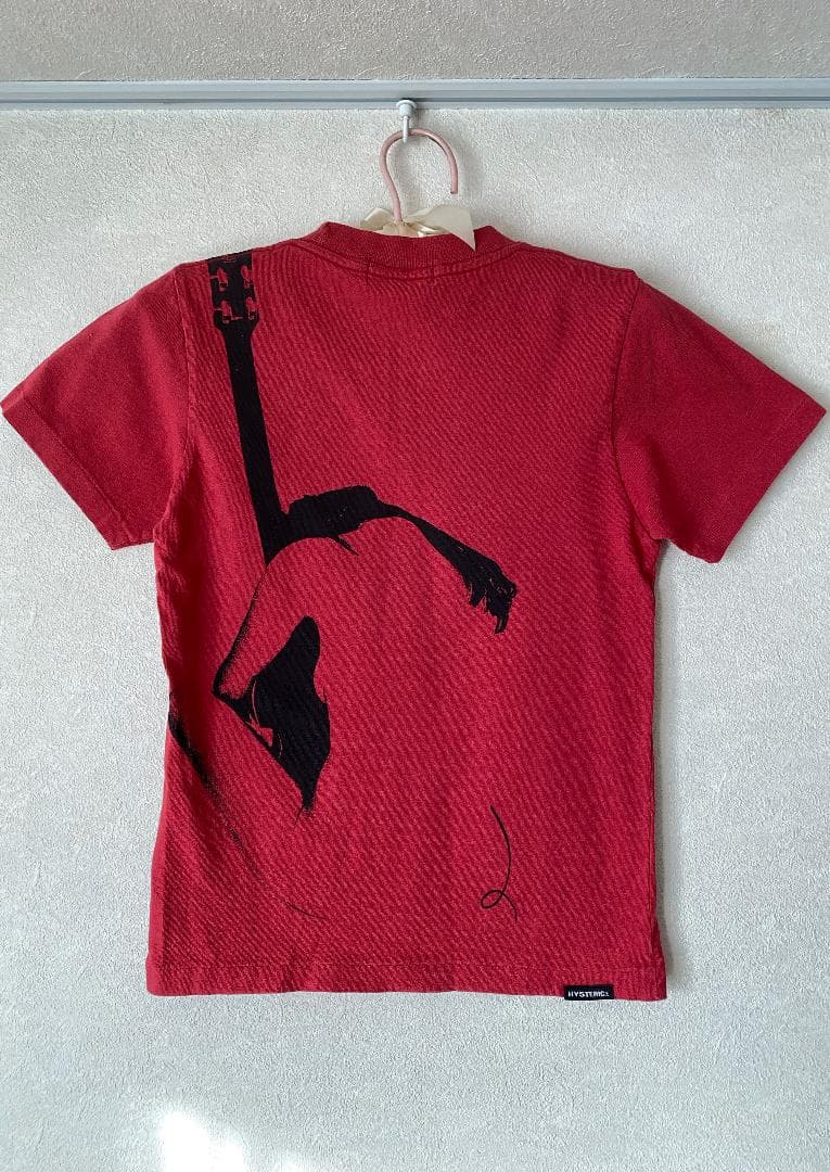 HYSTERIC GLAMOUR ヒステリックグラマー ギターガールTシャツ赤