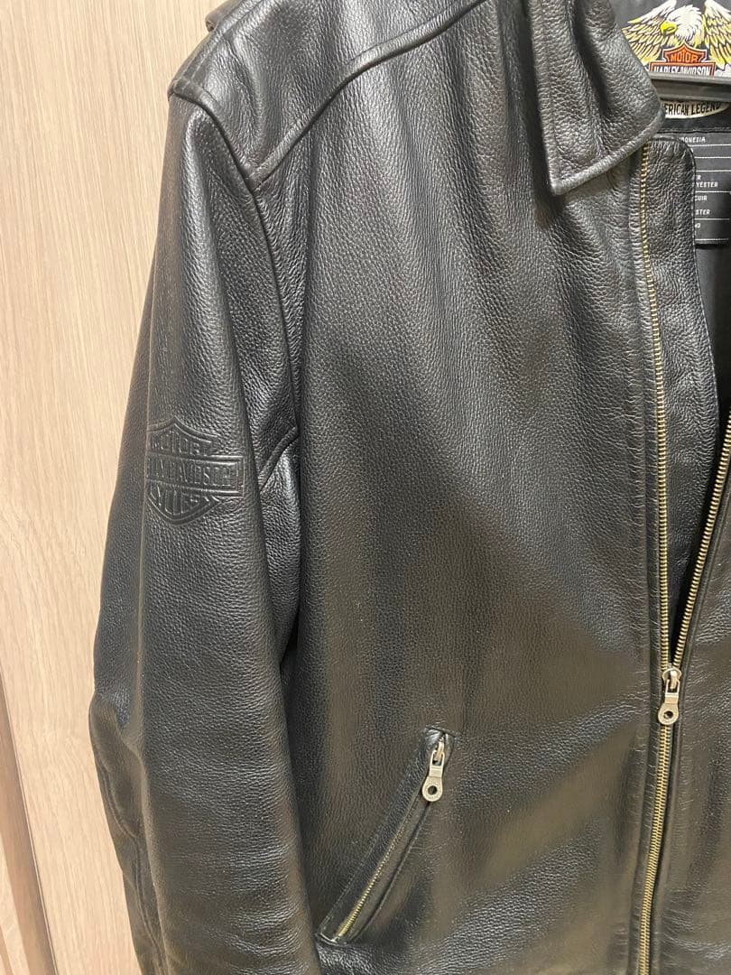 ブラックレザーライダースジャケット