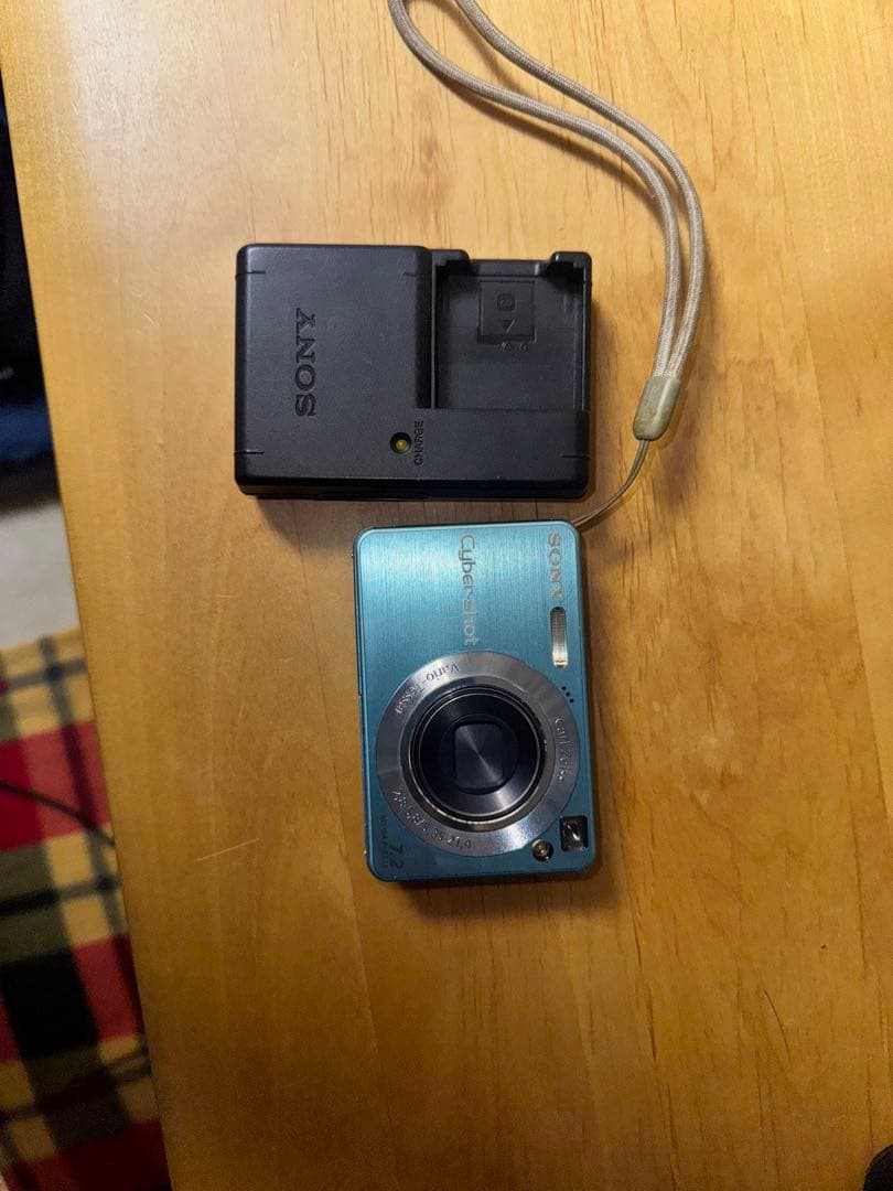 SONY Cyber-shot 青 デジタルカメラ 本体 ケース無し