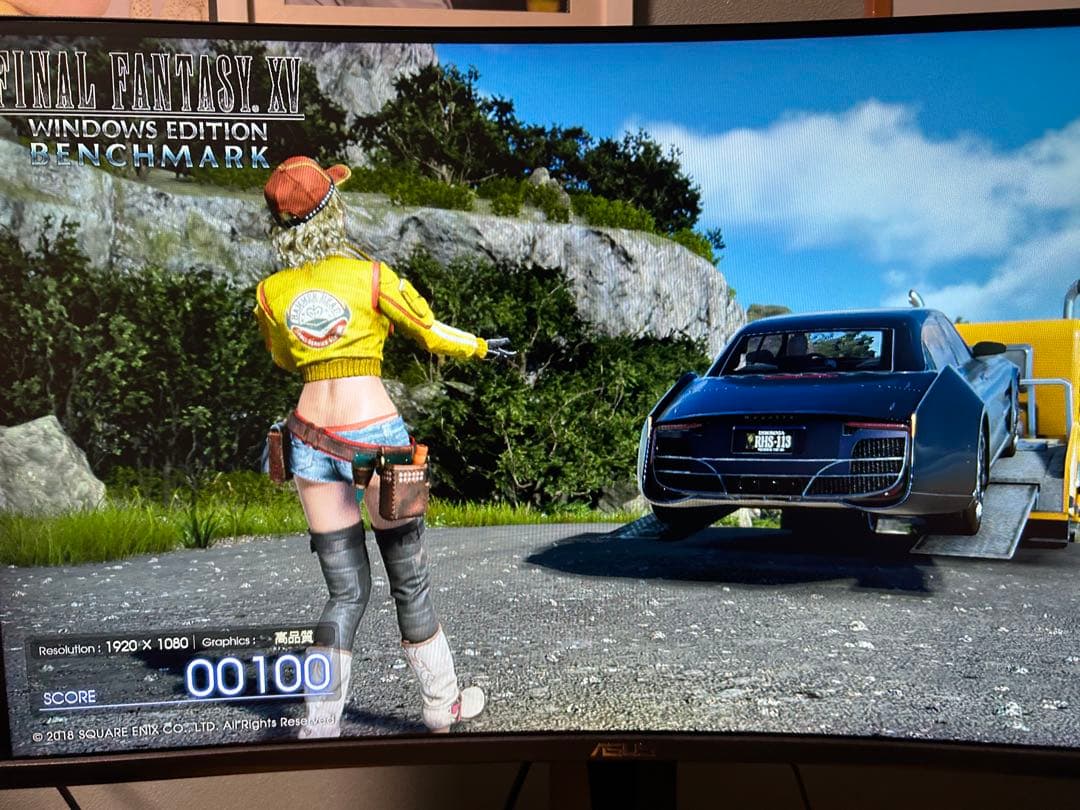 ゲーミングモニター　VG27Ｖ湾曲型