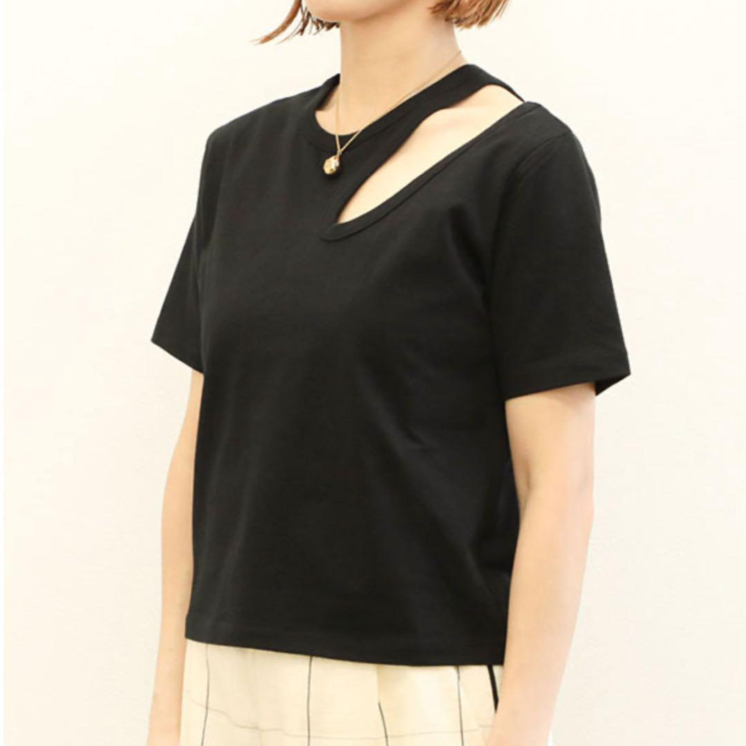 ユータン⭐︎タグ付き新品未使用プロタゴニスタカッティング Tシャツブラック