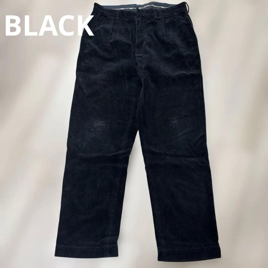 【90s】 POLO andrew corduroy pants BLACK