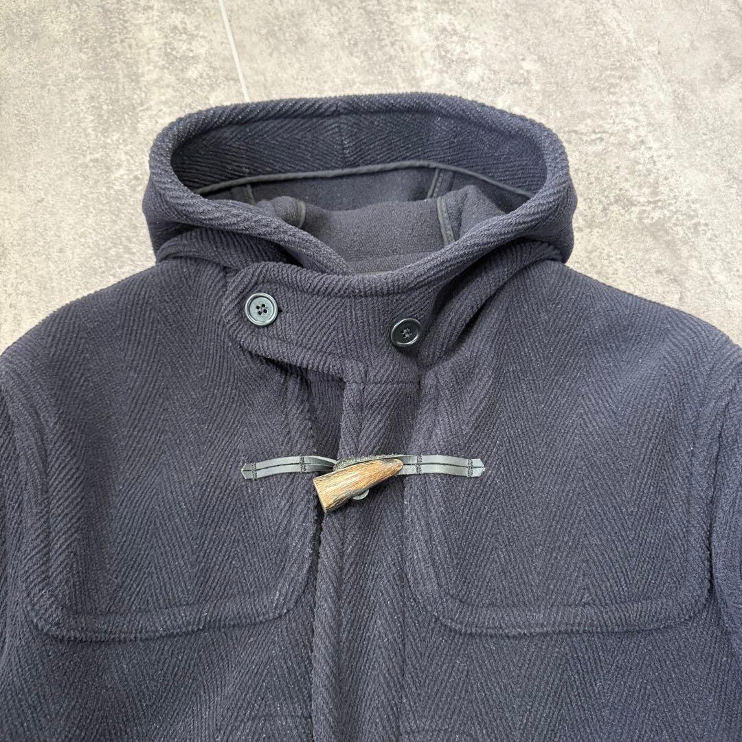 90s グローバーオール キングストン ヘリンボーン ダッフルコート ネイビー