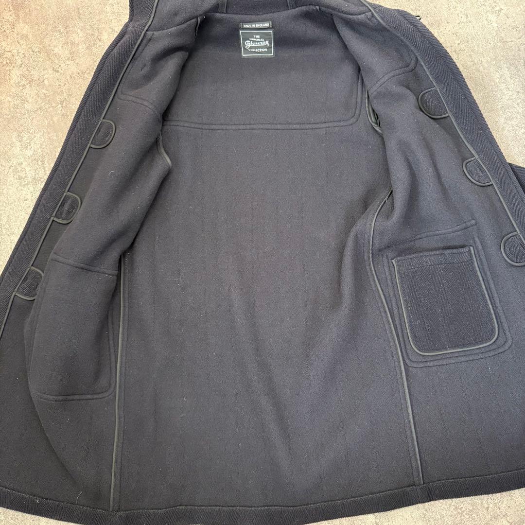 90s グローバーオール キングストン ヘリンボーン ダッフルコート ネイビー