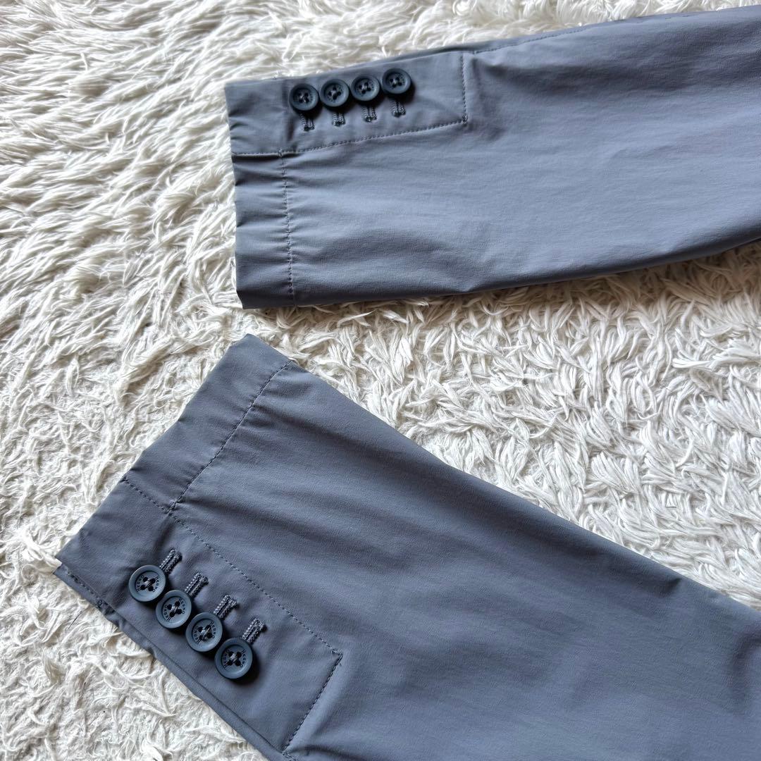 極美品　ヘルノ　ストレッチ　ナイロン　テーラードジャケット　アンコン　46