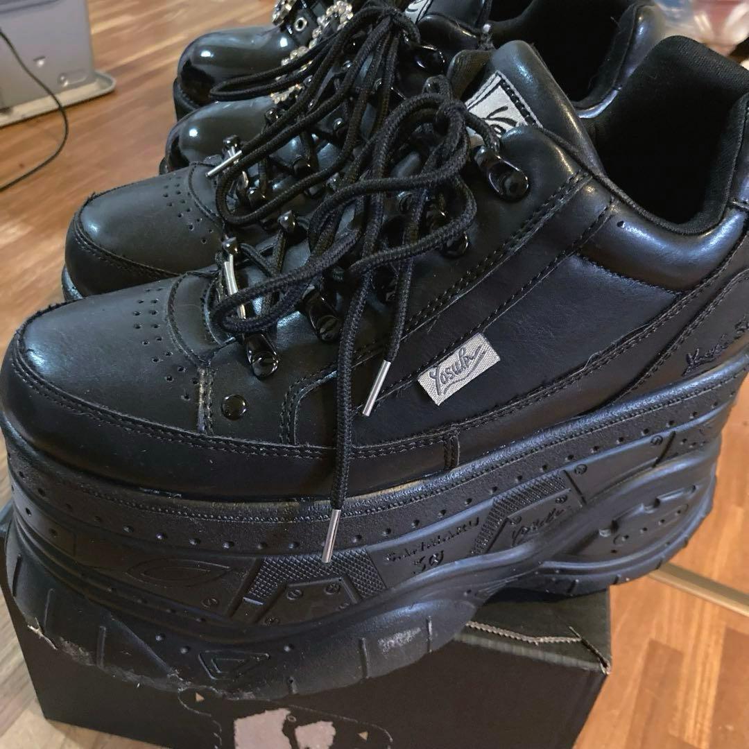 BUBBLES ダブルバックルシューズ YOSUKE 厚底　レースアップ