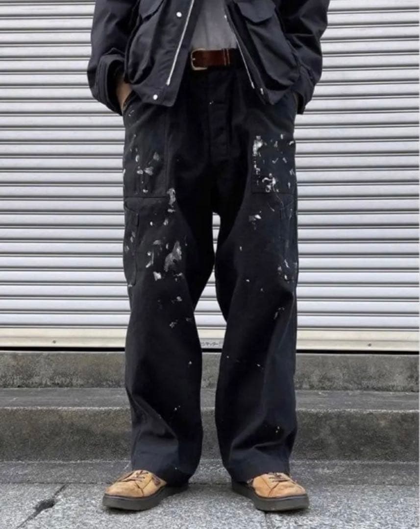 marka マーカ ベイカーパンツ ペイント加工　サイズ1