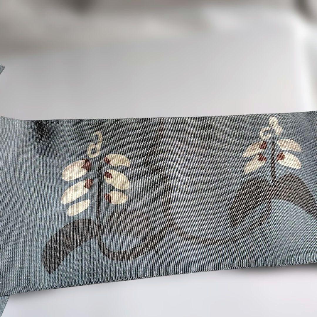 高久空木　ろうけつ染め　塩瀬名古屋帯