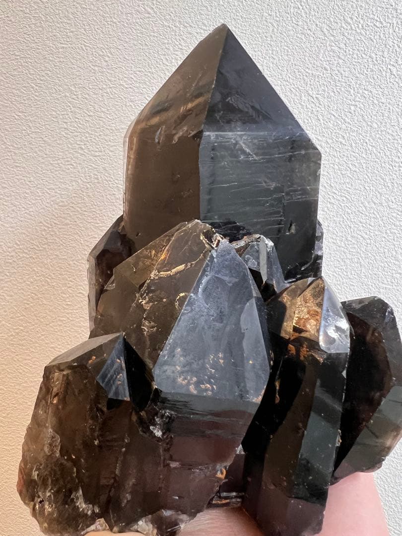 【週末限定値引き中】モリオン原石 スモーキークォーツ 黒水晶 クラスター 2kg