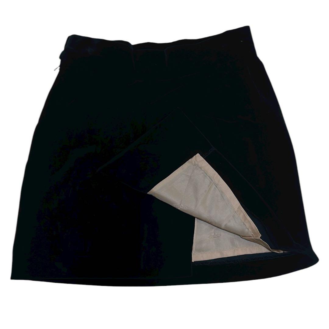 90s【希少/初期】ヴィヴィアンウエストウッド/ミニスカート/オーブ刻印金ボタン