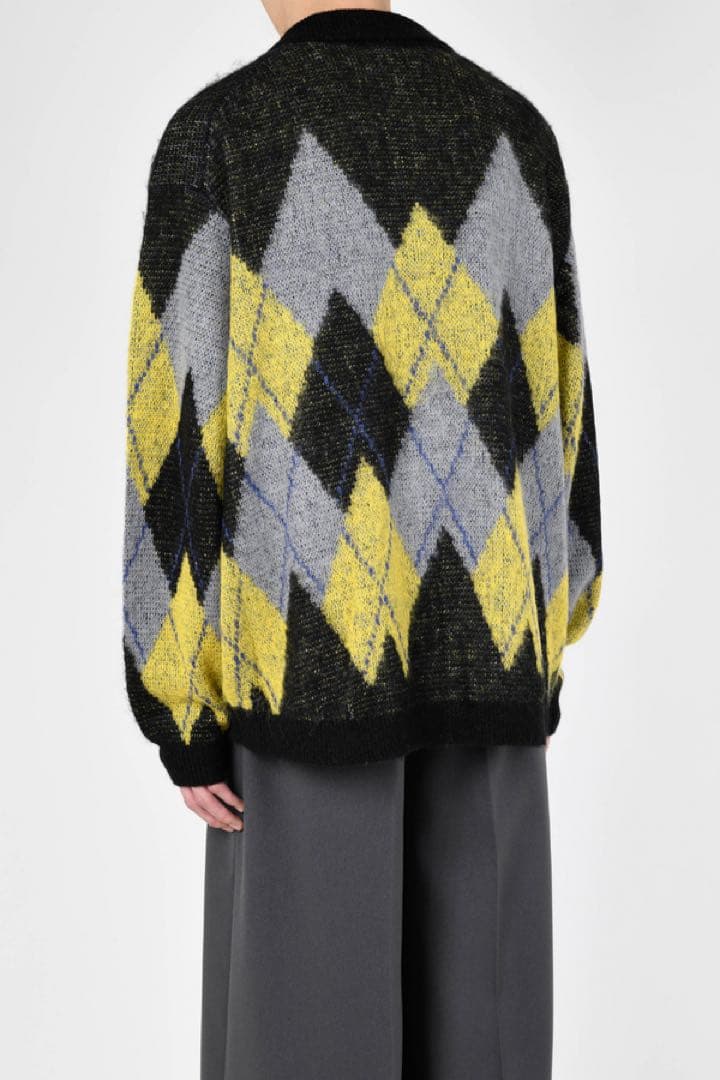 LADMUSICIAN 24aw アーガイルニットシャツ