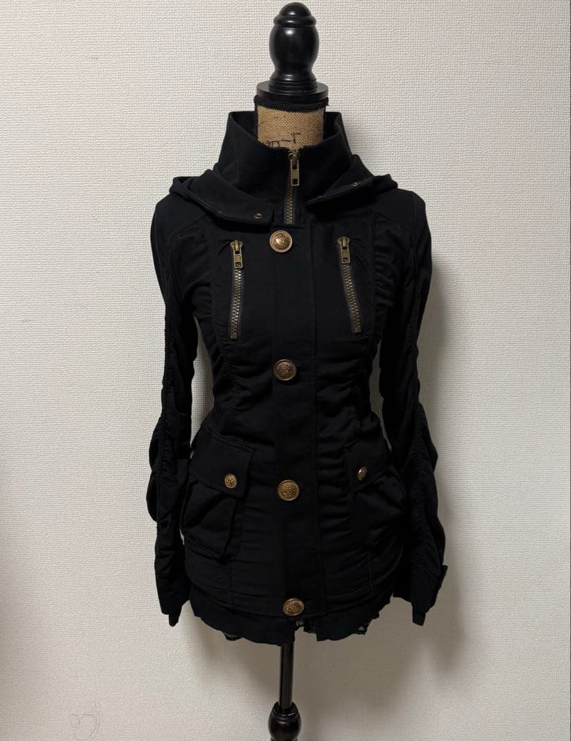 y2k 00s❤︎ ギミック グランジ クシュクシュパーカー